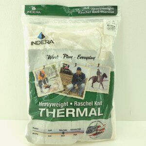 Indera Men’s XL Heavyweight Thermal Long Sleeve Top Raschel Knit (46–48)